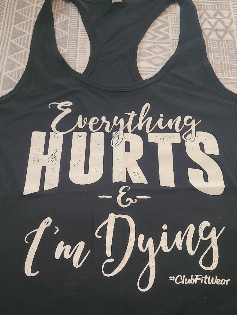 ClubFitWear Racerback Tank Tops - Black & Mint Workout Tees - Picture 2 of 5